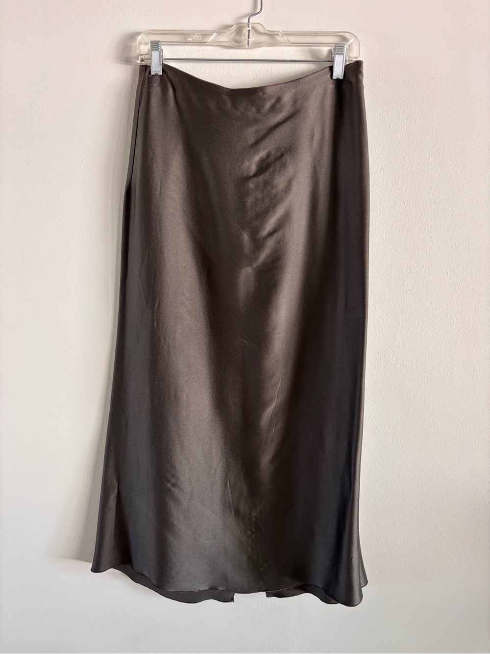 Massimo Dutti charcoal grey long skirt